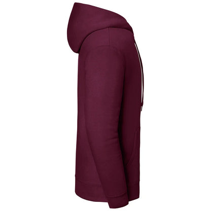 Burgundy - Side - Fruit of the Loom Mens Iconic Premium Hoodie