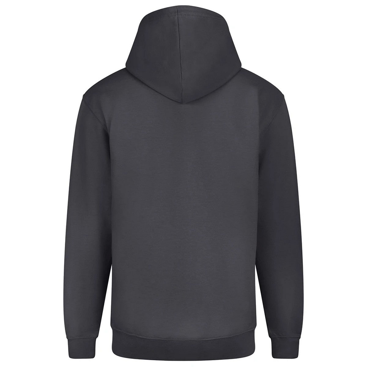 Solid Charcoal - Back - Awdis Mens Plain Full Zip Hoodie