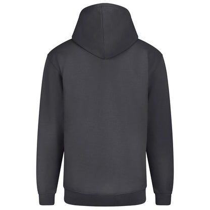 Solid Charcoal - Back - Awdis Mens Plain Full Zip Hoodie