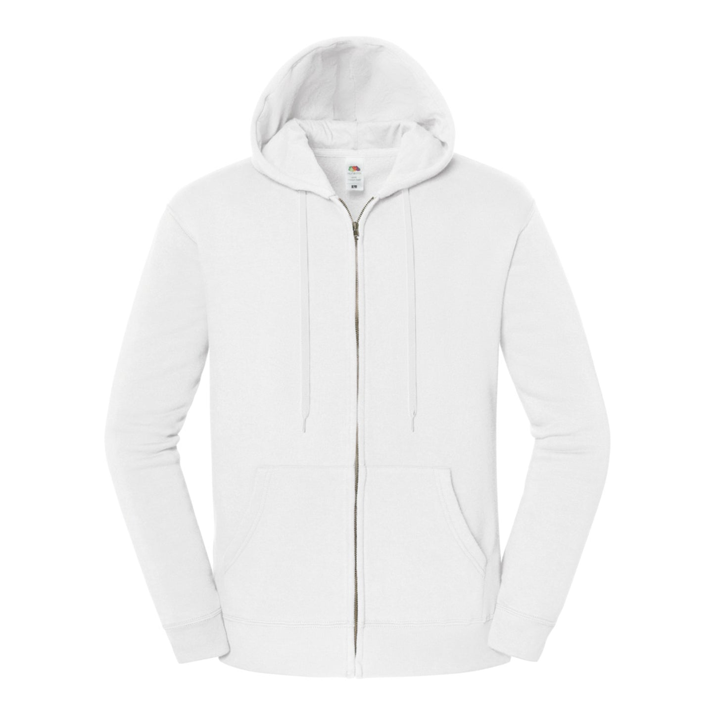 White - Front - Fruit of the Loom Mens Iconic Premium Full Zip Hoodie