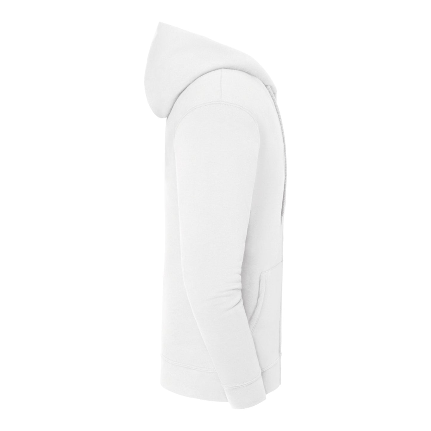 White - Side - Fruit of the Loom Mens Iconic Premium Full Zip Hoodie