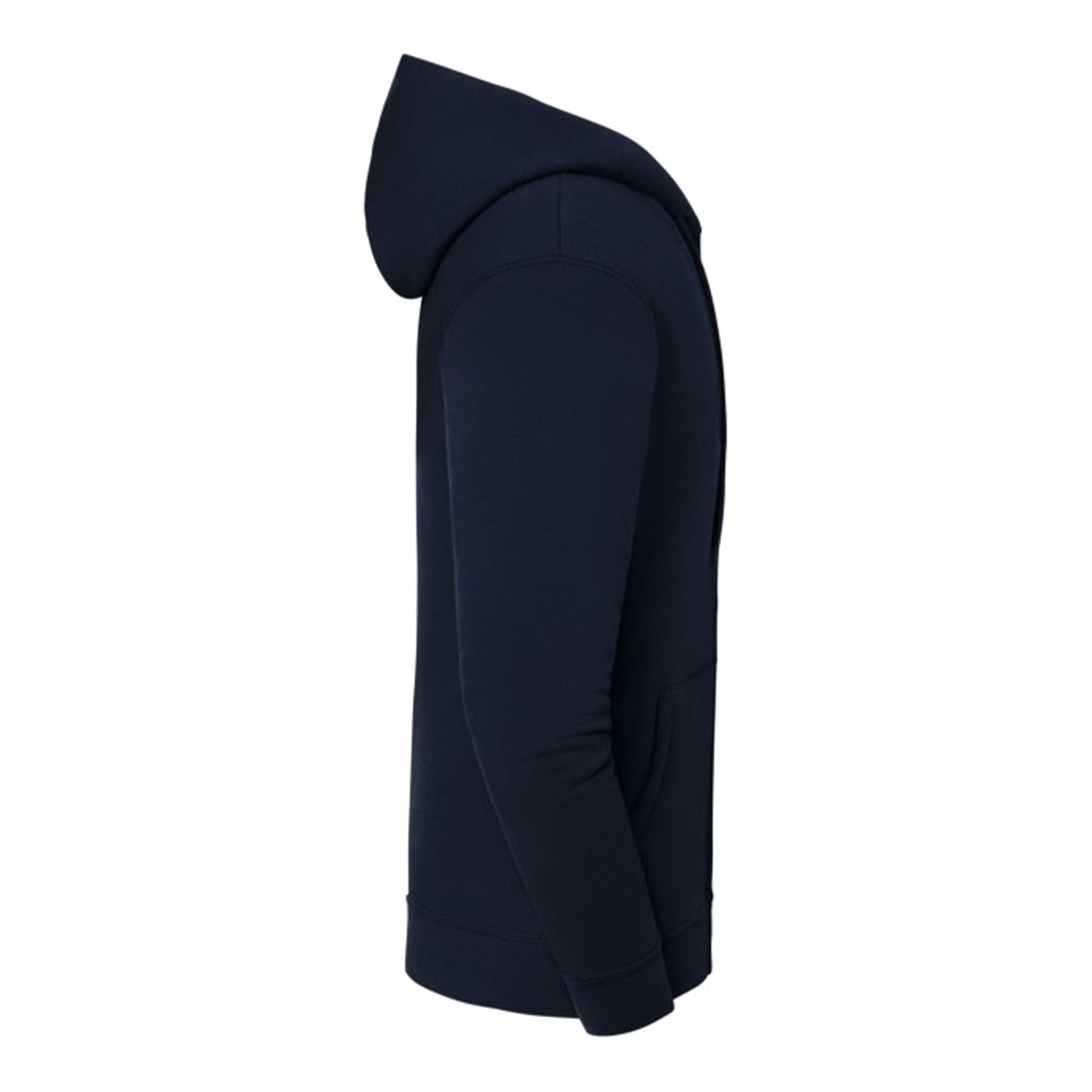 Deep Navy - Side - Fruit of the Loom Mens Iconic Premium Full Zip Hoodie