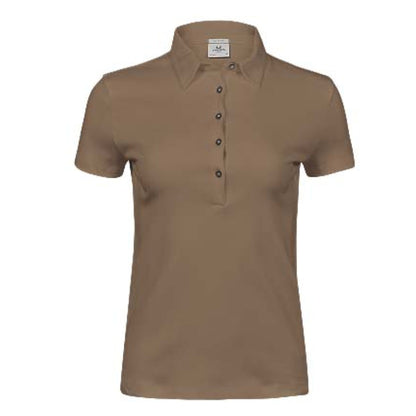 Wood - Front - Tee Jays Womens-Ladies Pima Cotton Polo Shirt