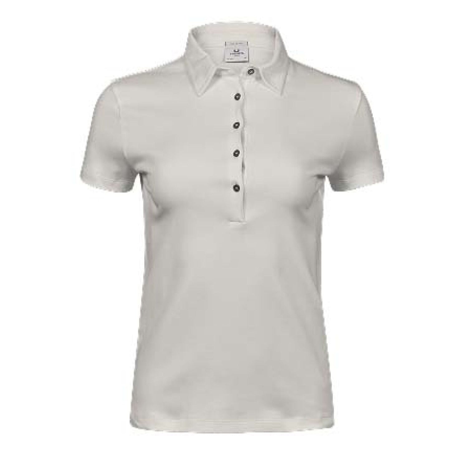 Cement - Front - Tee Jays Womens-Ladies Pima Cotton Polo Shirt