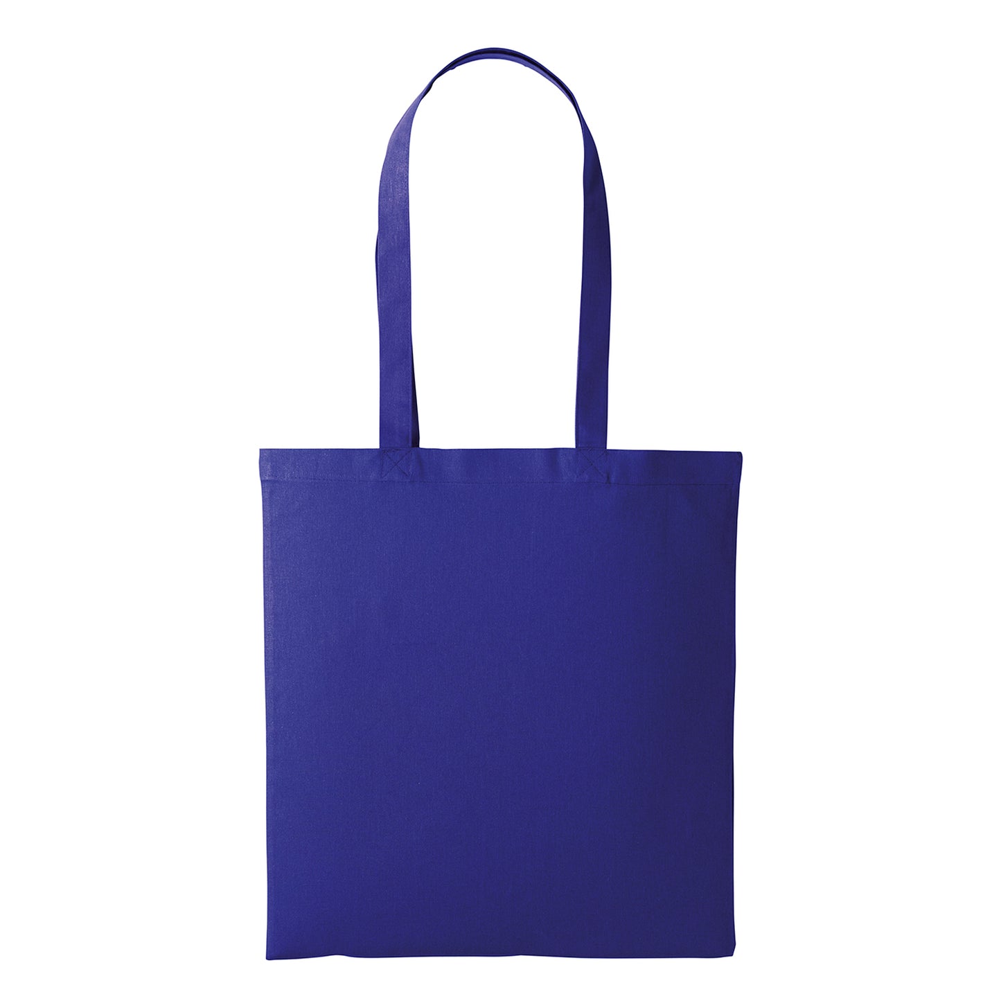 Purple - Front - Nutshell Recycled Cotton Tote Bag