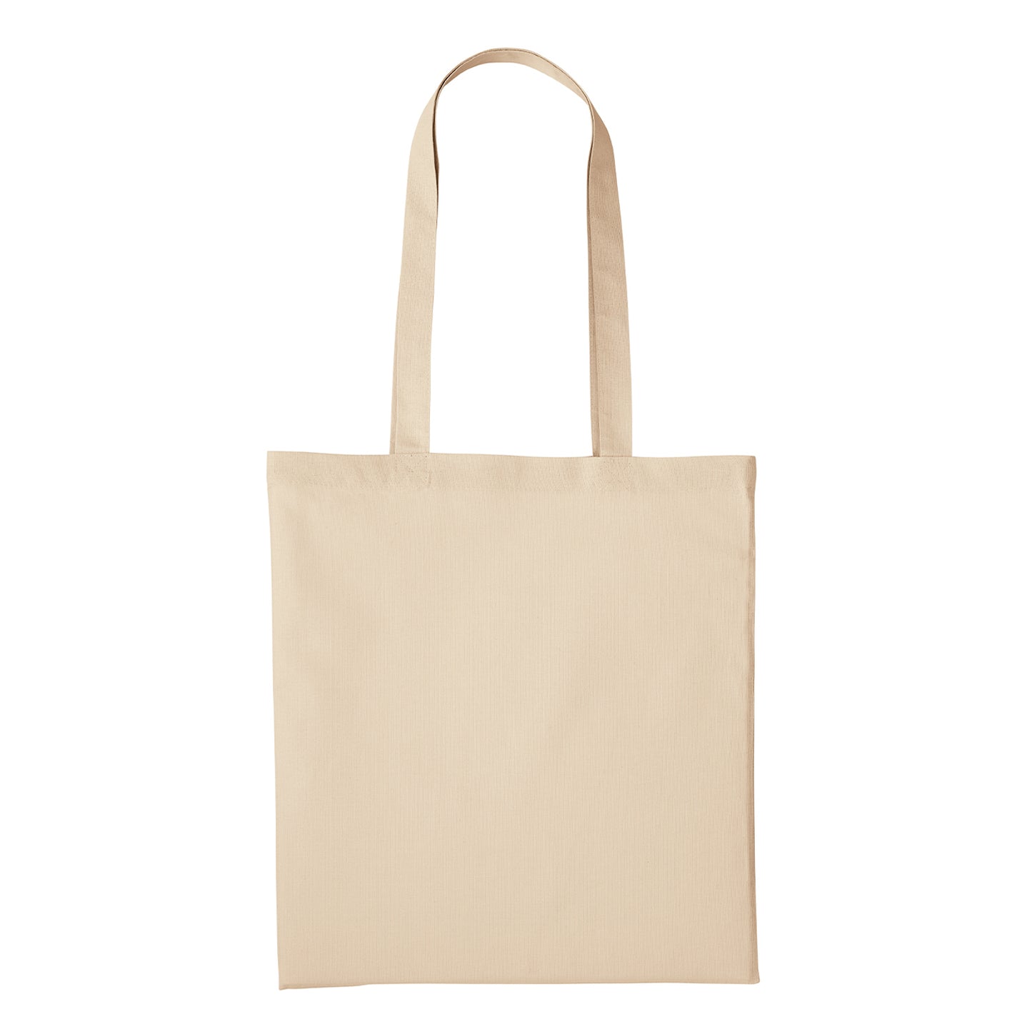 Sand - Front - Nutshell Recycled Cotton Tote Bag