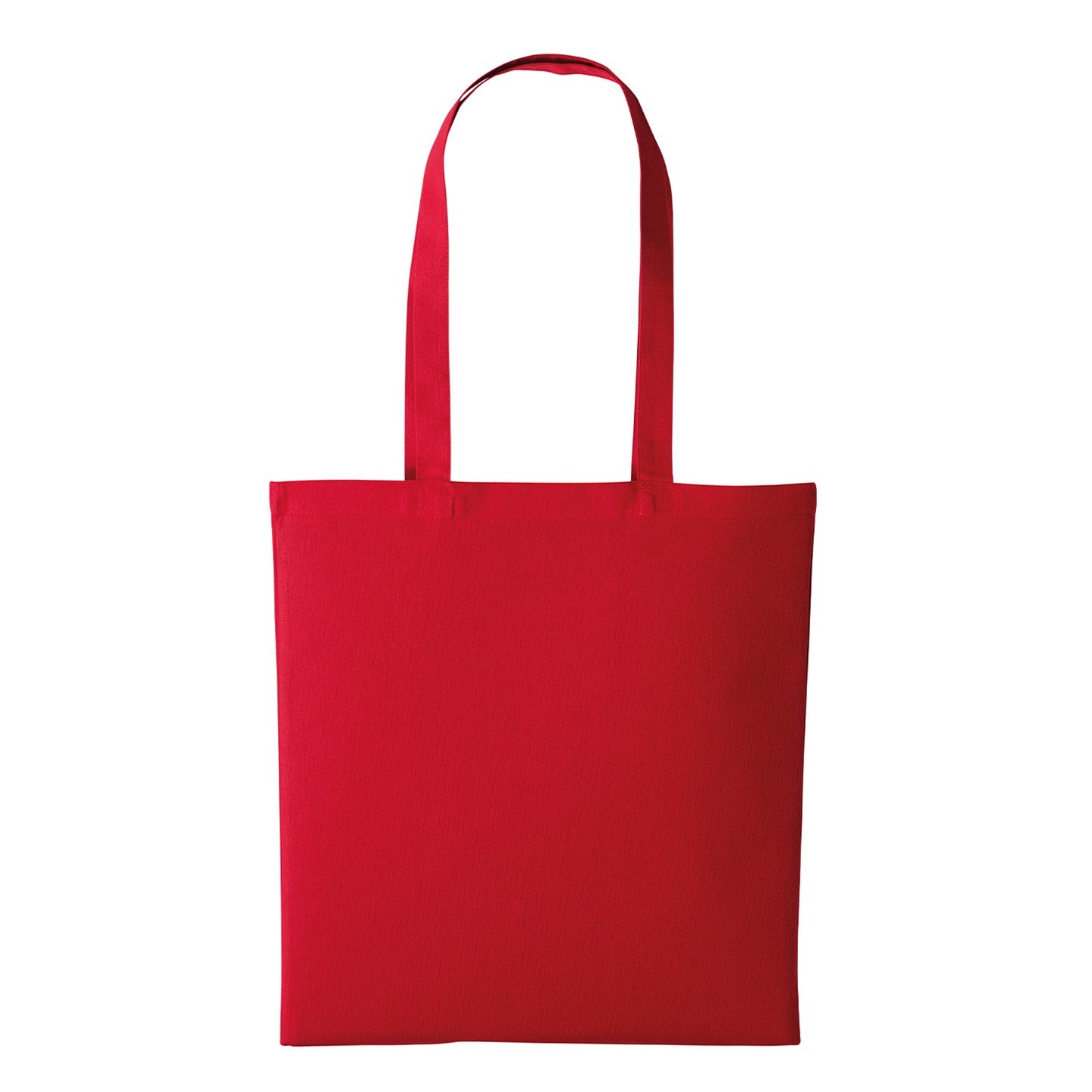 Fire Red - Front - Nutshell Recycled Cotton Tote Bag