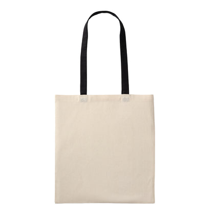 Natural-Black - Front - Nutshell Recycled Cotton Tote Bag