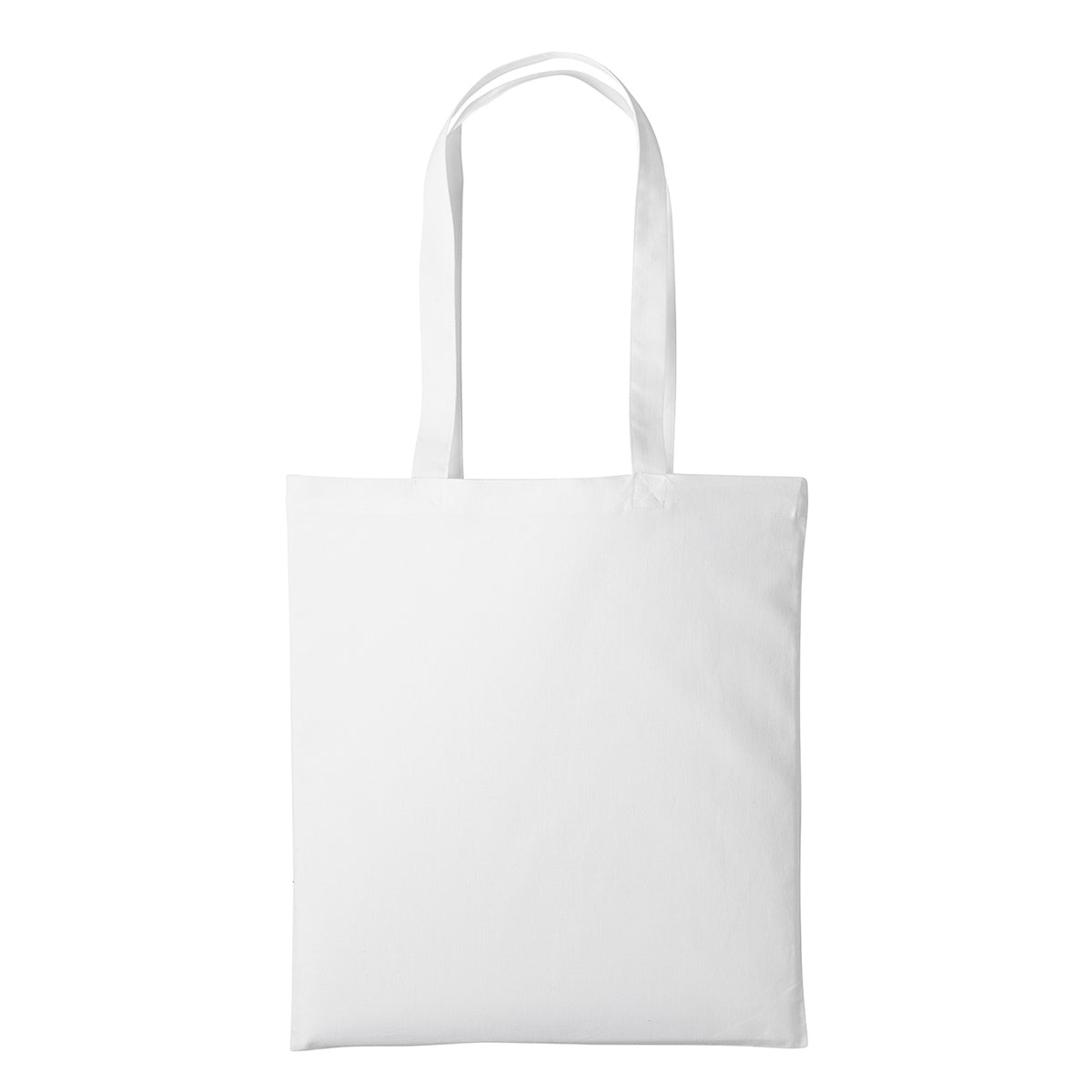 White - Front - Nutshell Recycled Cotton Tote Bag