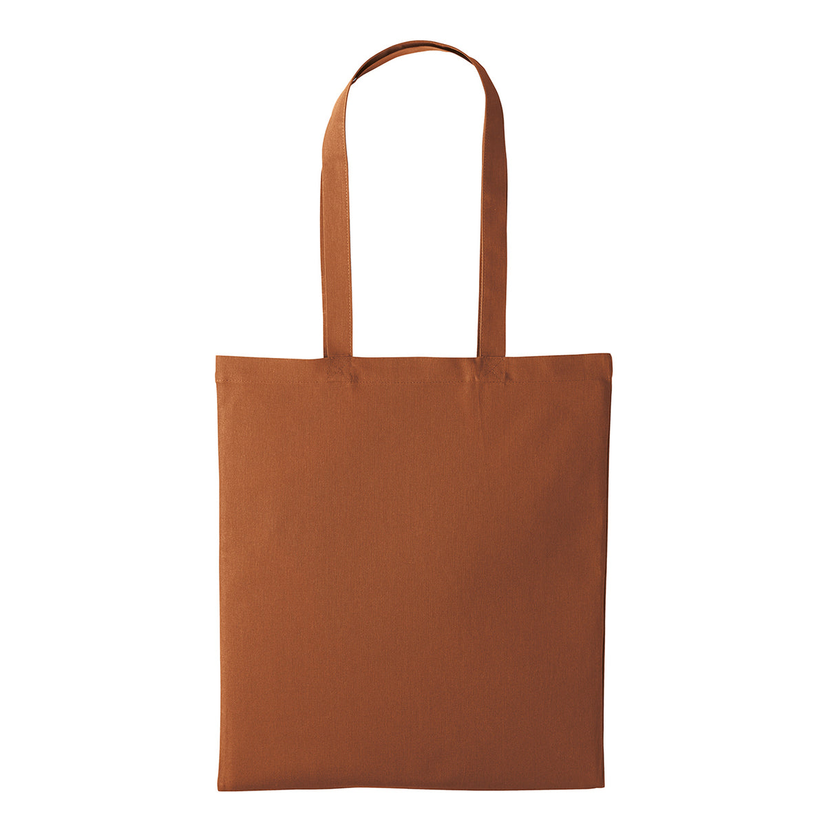 Chestnut - Front - Nutshell Recycled Cotton Tote Bag