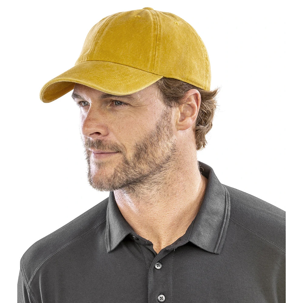 Vintage Mustard - Side - Result Headwear Core Cotton Low Profile Baseball Cap