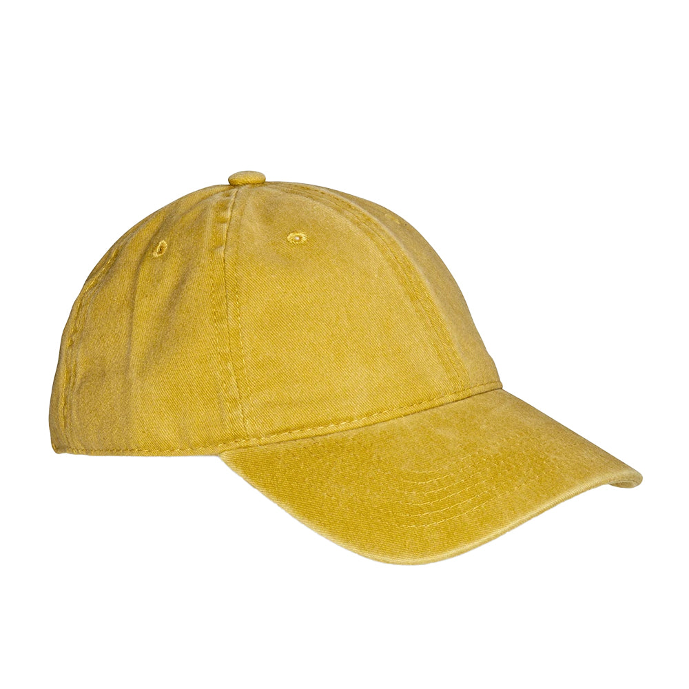 Vintage Mustard - Front - Result Headwear Core Cotton Low Profile Baseball Cap