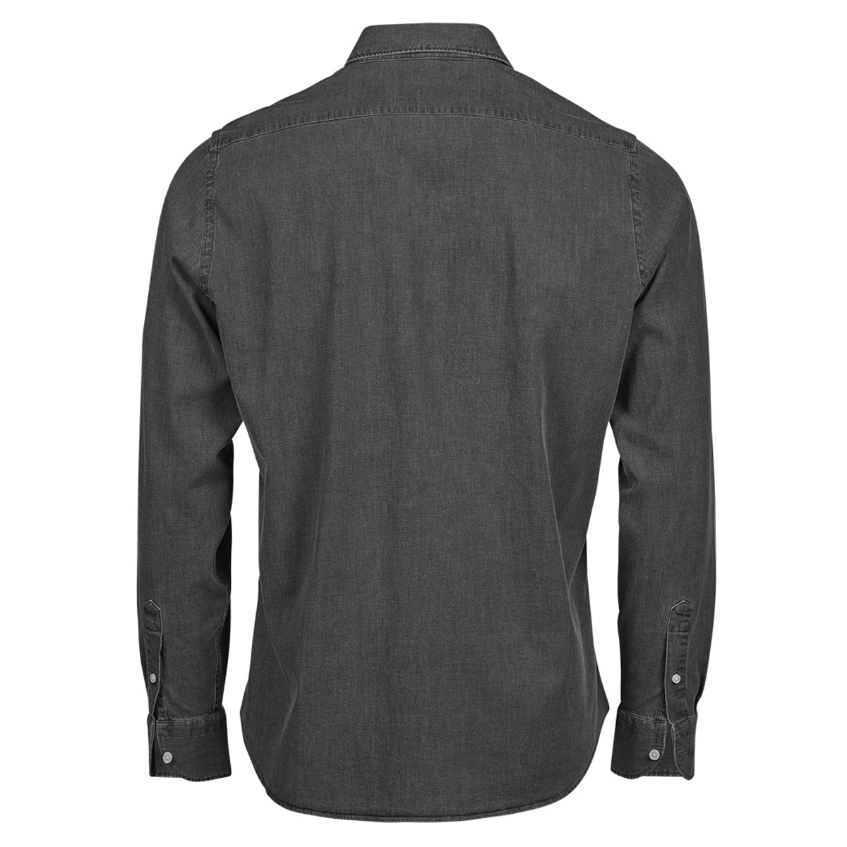 Black Denim - Back - Tee Jays Mens Plain Denim Shirt
