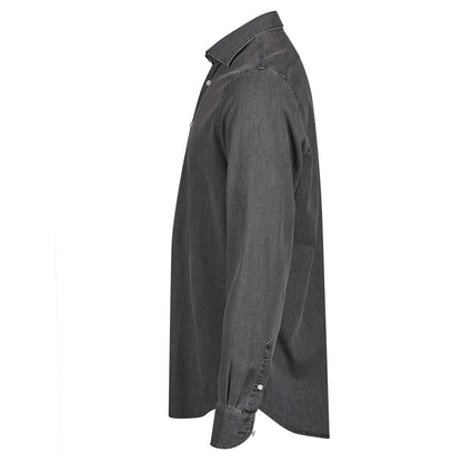 Black Denim - Side - Tee Jays Mens Plain Denim Shirt