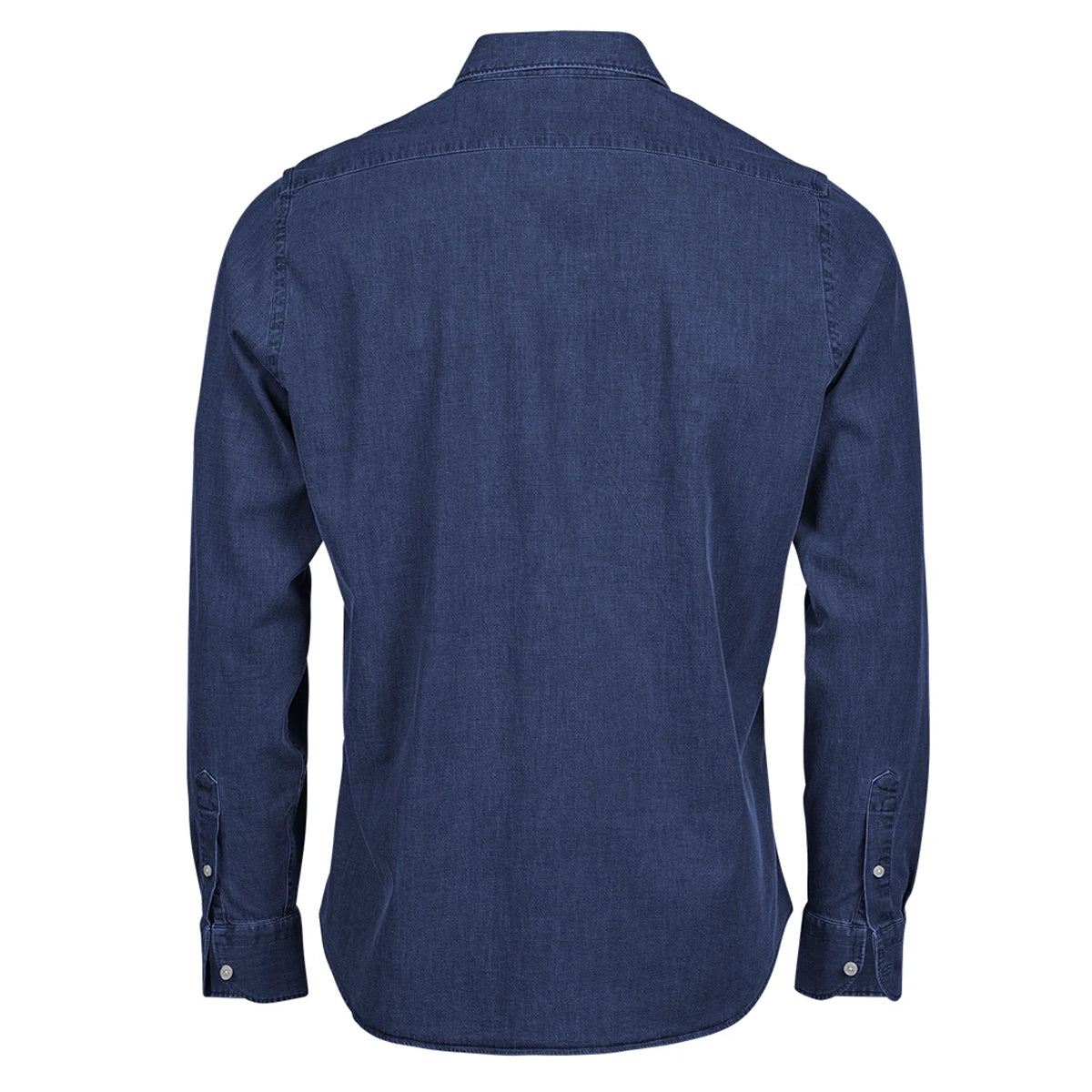 Blue Denim - Back - Tee Jays Mens Plain Denim Shirt