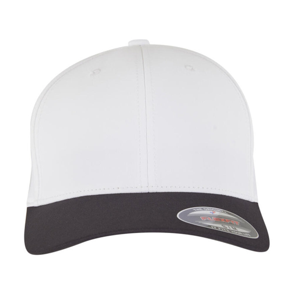Black-White - Lifestyle - Flexfit Logo Water Repellent Baseball Cap