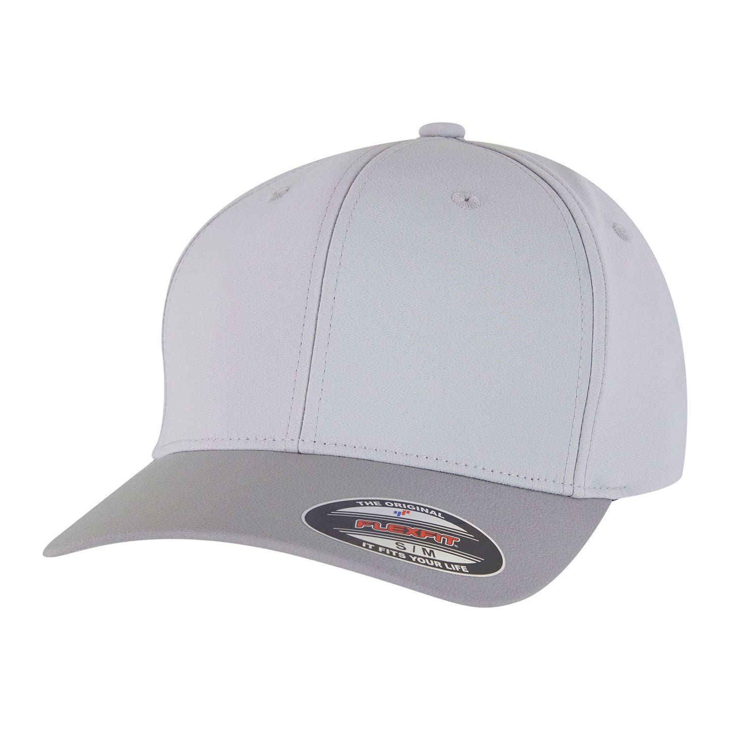 Griffin-Wolf Grey - Front - Flexfit Logo Water Repellent Baseball Cap