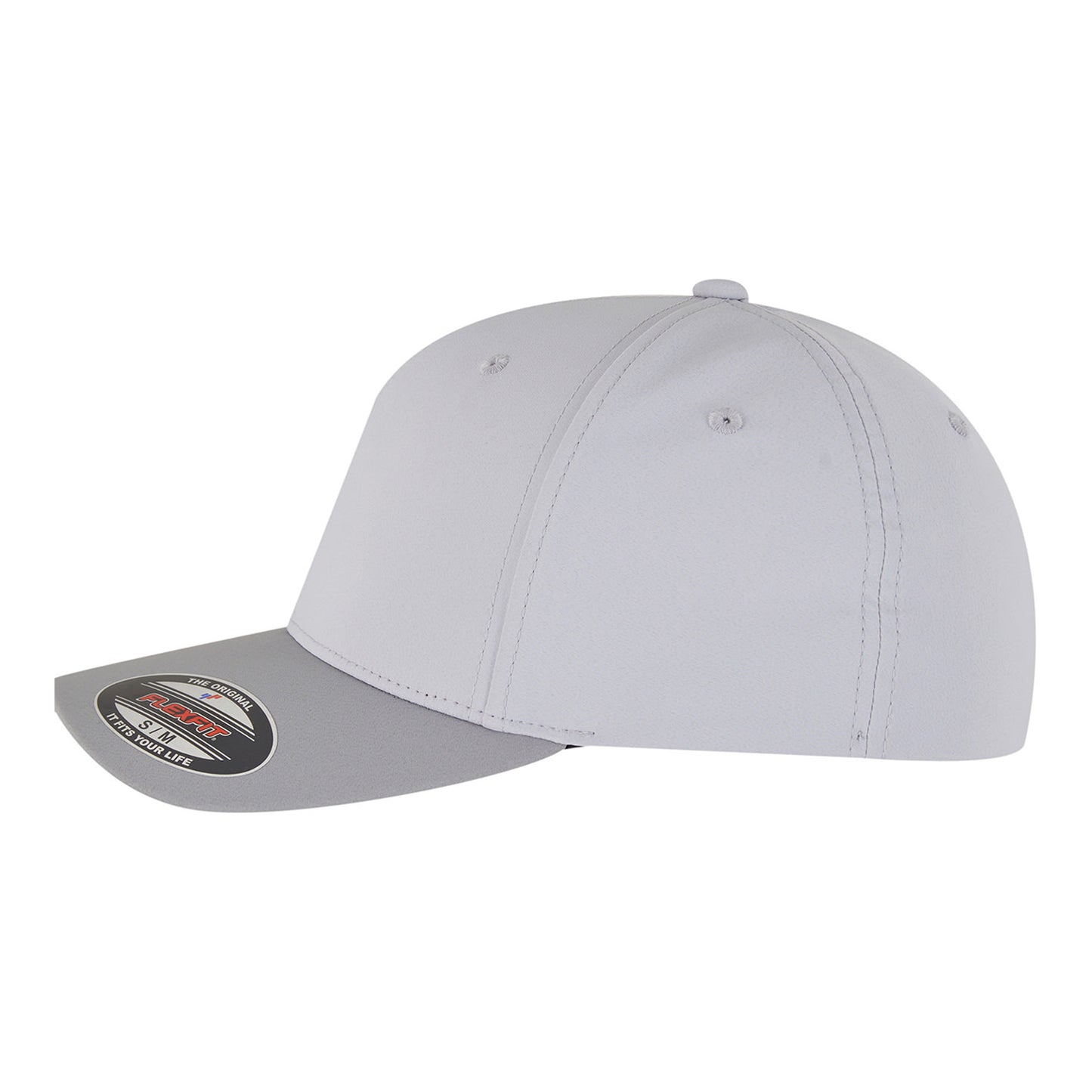 Griffin-Wolf Grey - Side - Flexfit Logo Water Repellent Baseball Cap