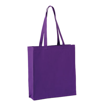 Purple - Front - Nutshell Premium Canvas Recycled Tote Bag