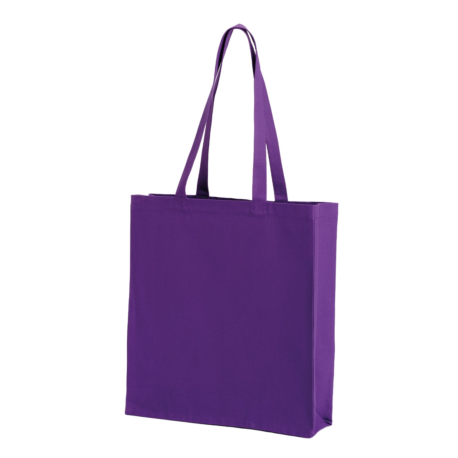 Purple - Back - Nutshell Premium Canvas Recycled Tote Bag