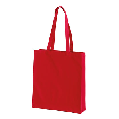 Fire Red - Back - Nutshell Premium Canvas Recycled Tote Bag