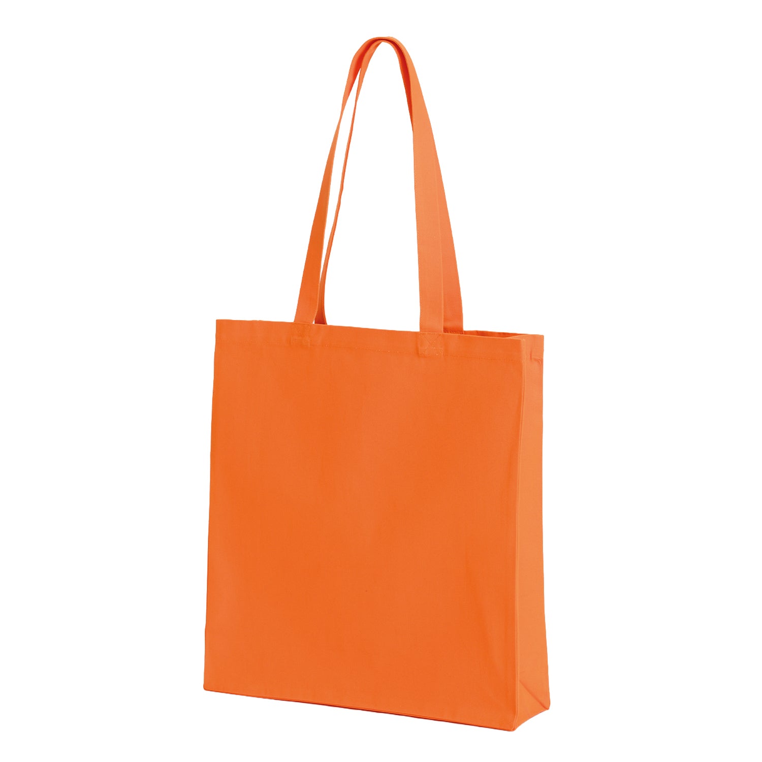 Orange - Back - Nutshell Premium Canvas Recycled Tote Bag