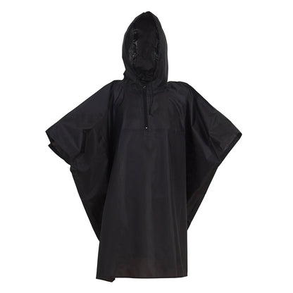 Black - Front - Yoko Unisex Adult Yoko Promo Poncho