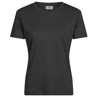 Black - Front - Tee Jays Womens-Ladies Pima Cotton T-Shirt