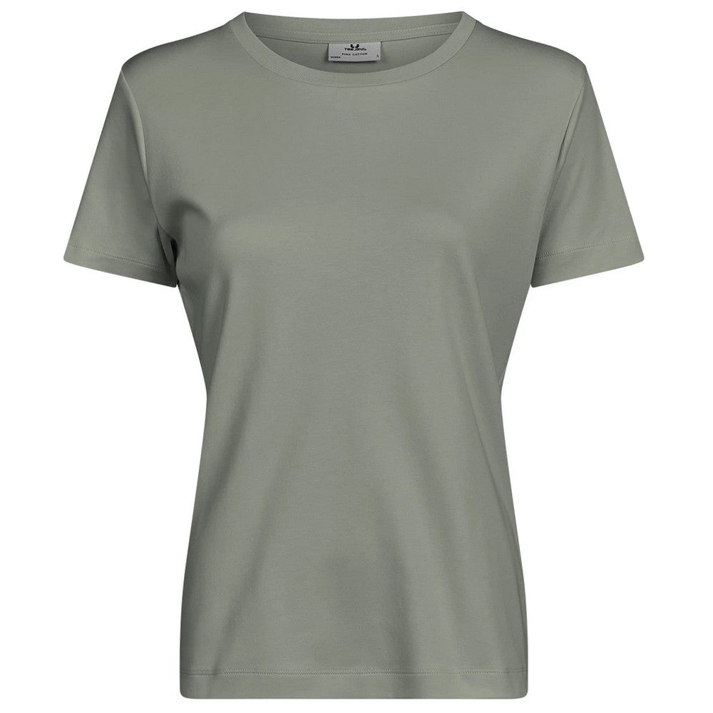 Sage - Front - Tee Jays Womens-Ladies Pima Cotton T-Shirt
