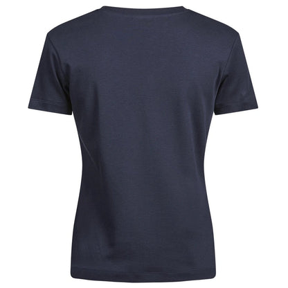 Navy - Back - Tee Jays Womens-Ladies Pima Cotton T-Shirt
