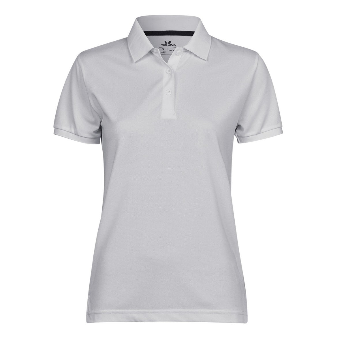 White - Front - Tee Jays Womens-Ladies Club Polo Shirt