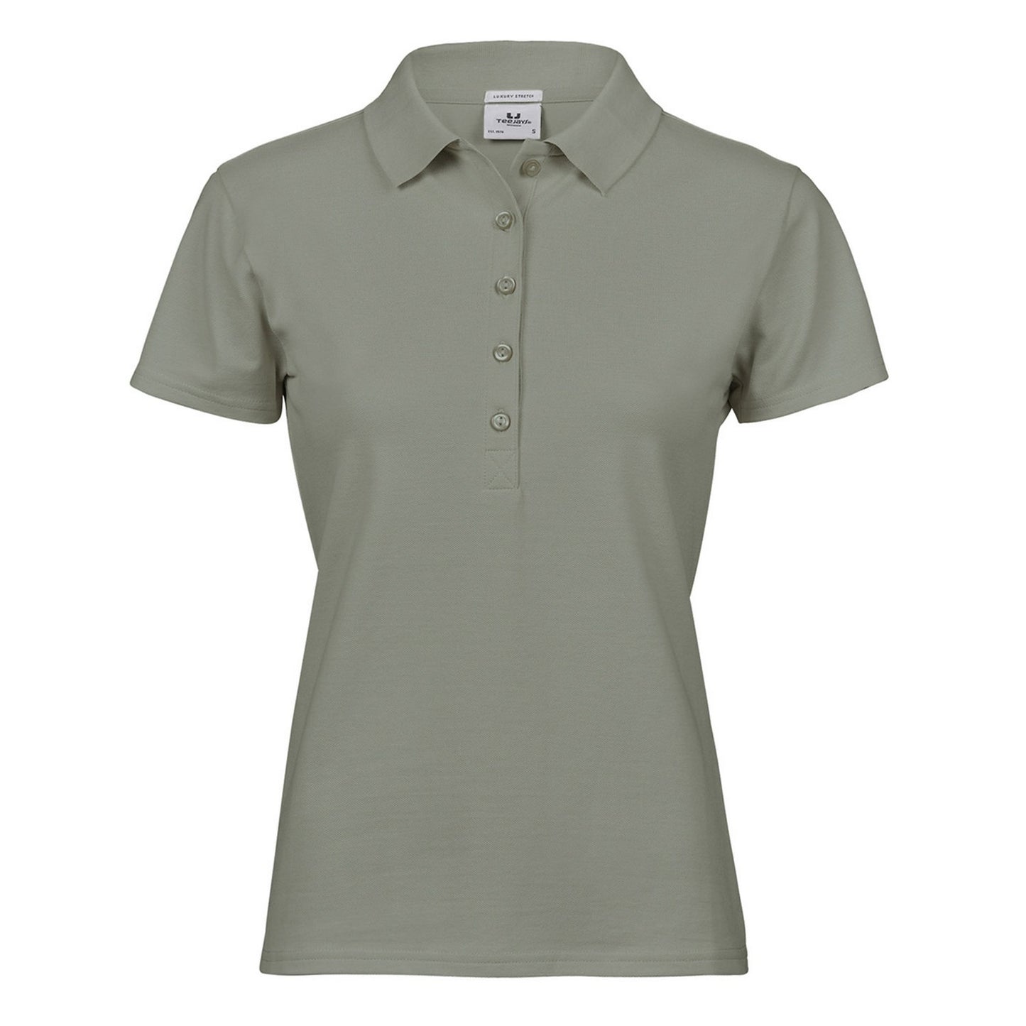 Sage - Front - Tee Jays Womens-Ladies Luxury Stretch Polo Shirt