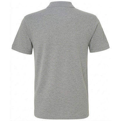 Heather Grey - Back - Asquith & Fox Mens Heather Classic Polo Shirt
