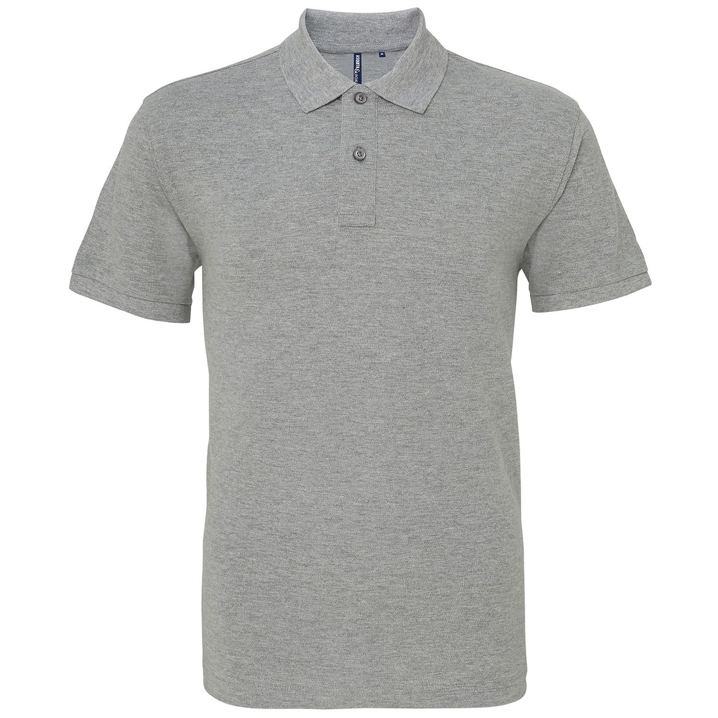 Heather Grey - Front - Asquith & Fox Mens Heather Classic Polo Shirt