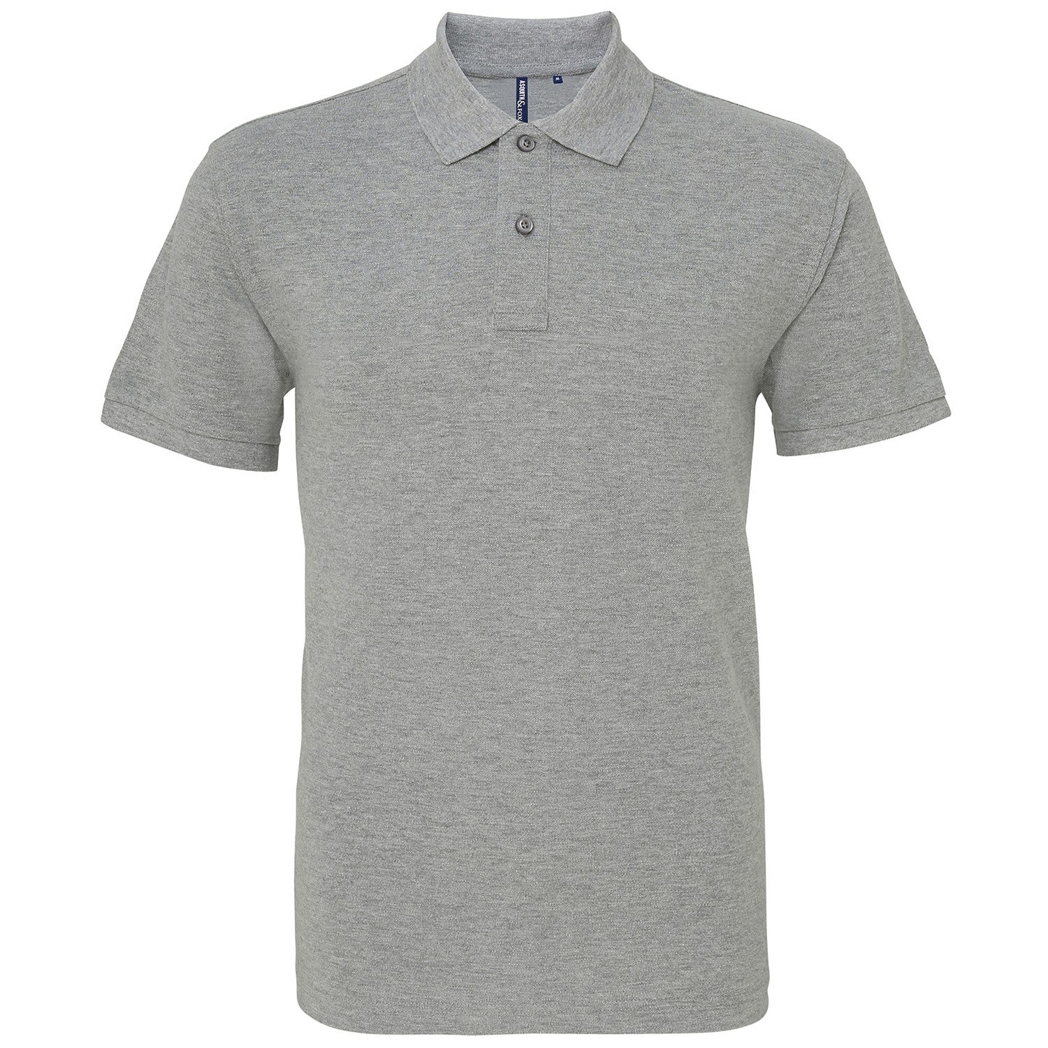 Heather Grey - Front - Asquith & Fox Mens Heather Classic Polo Shirt