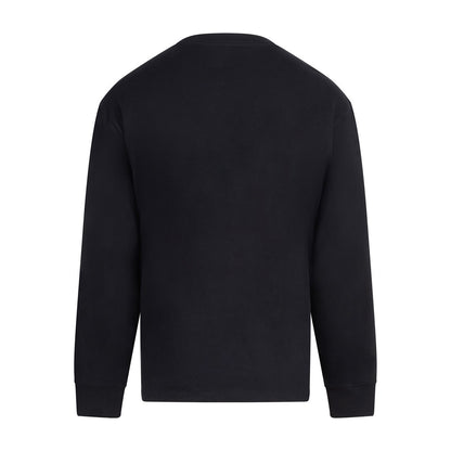 Black - Back - Anthem Mens Headline Heavyweight Long-Sleeved T-Shirt