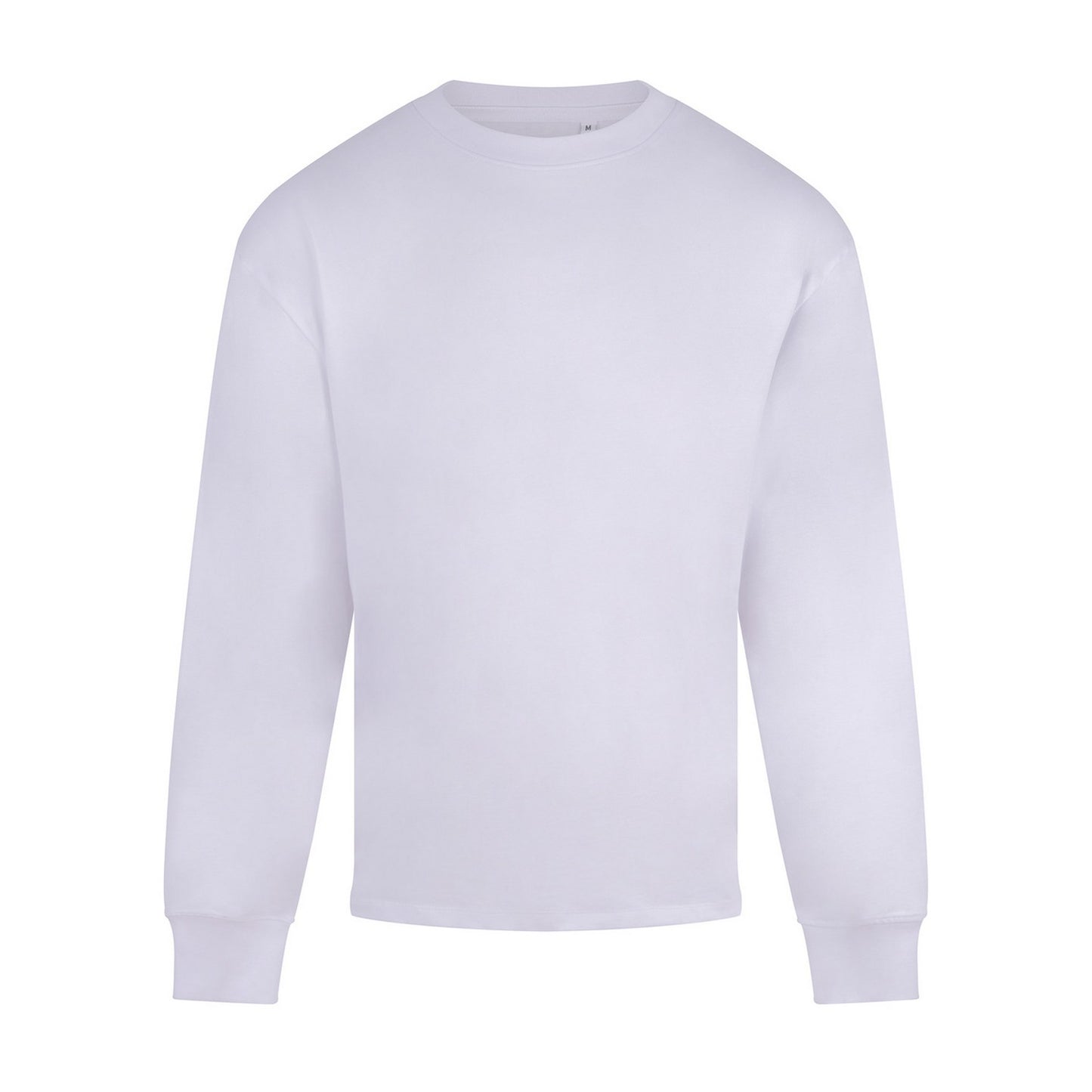 White - Front - Anthem Mens Headline Heavyweight Long-Sleeved T-Shirt