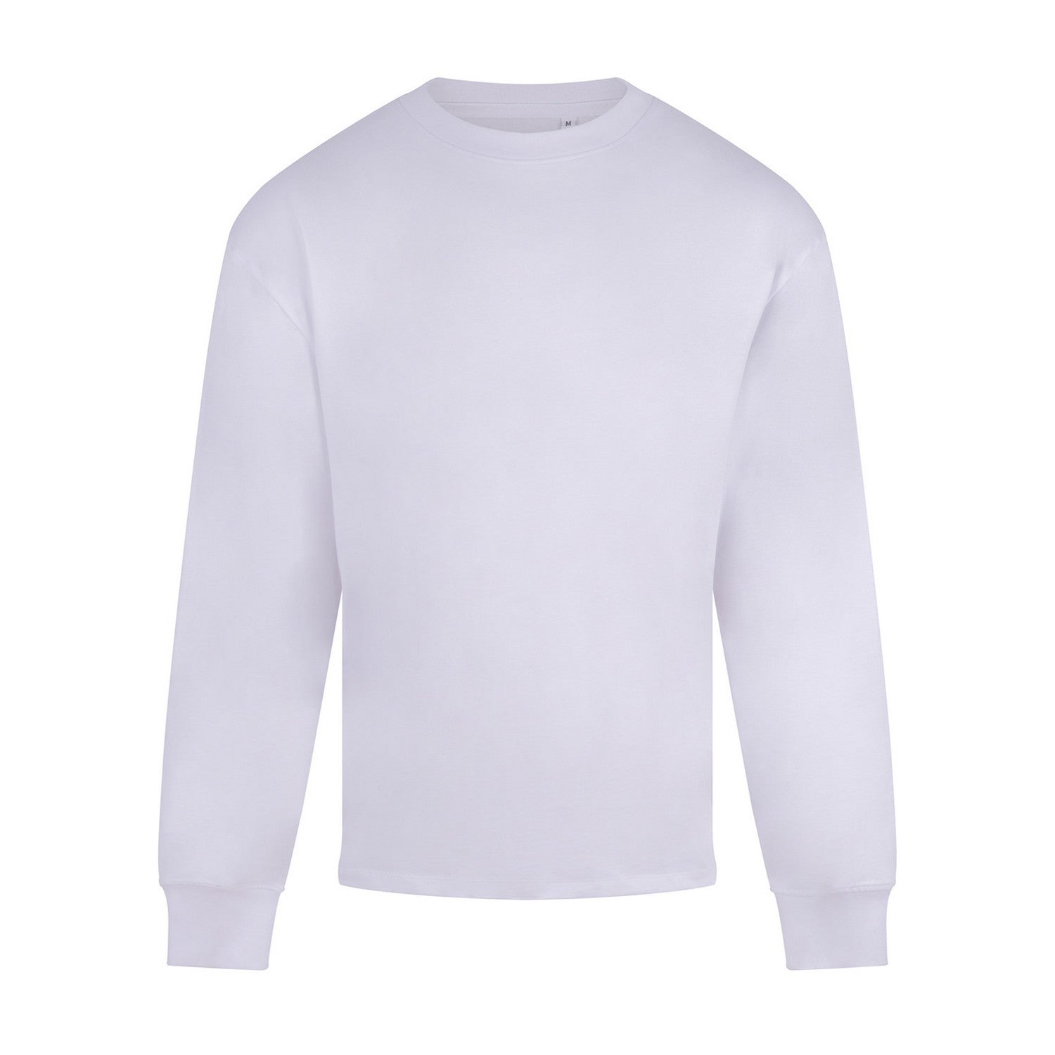 White - Front - Anthem Mens Headline Heavyweight Long-Sleeved T-Shirt