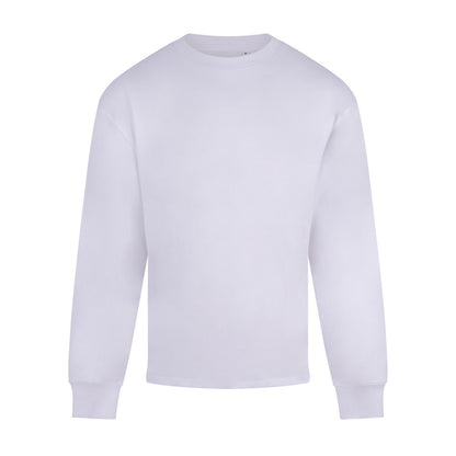 White - Front - Anthem Mens Headline Heavyweight Long-Sleeved T-Shirt
