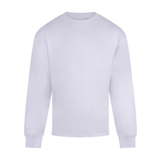 White - Front - Anthem Mens Headline Heavyweight Long-Sleeved T-Shirt