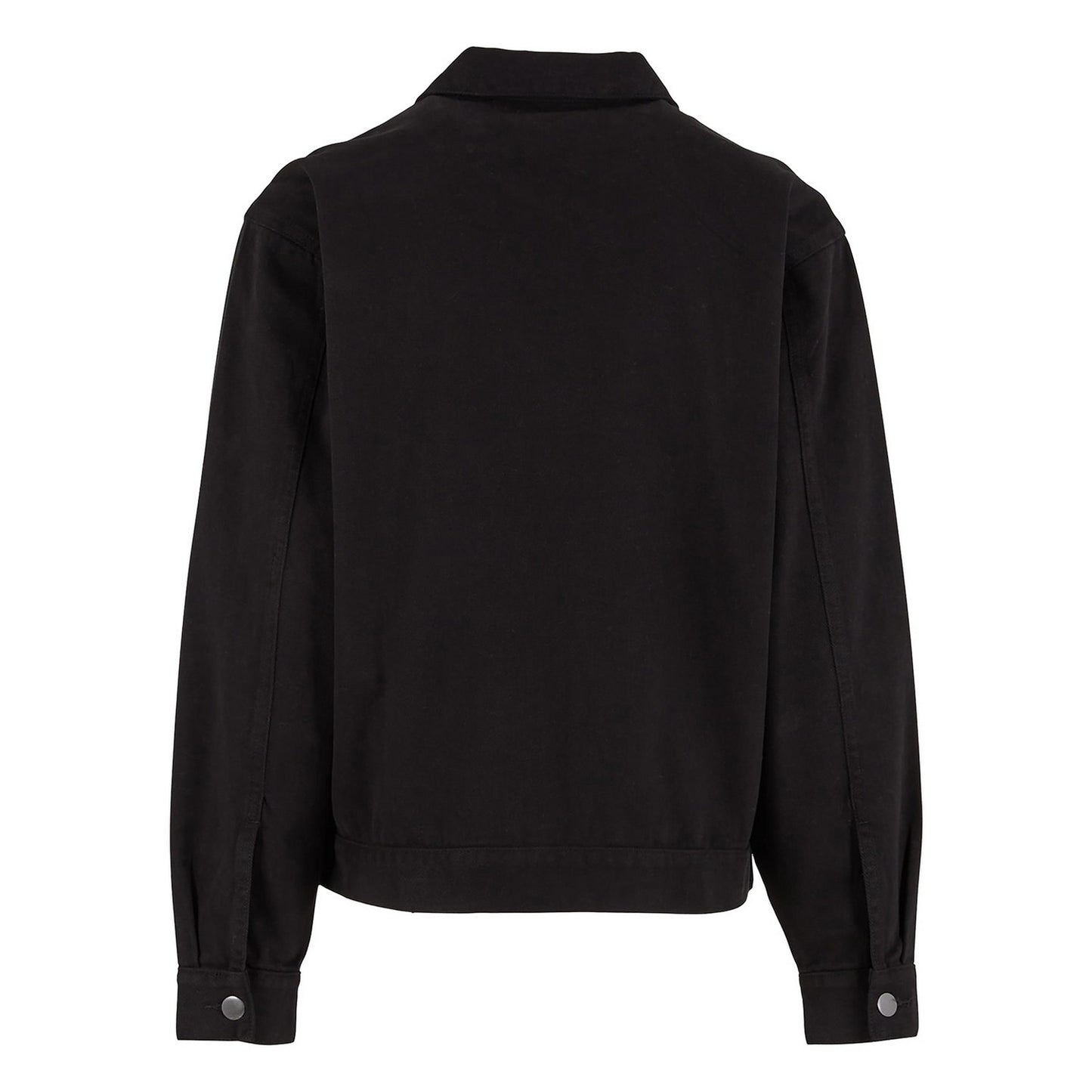 Black - Back - Build Your Brand Mens Basic Work Jacket
