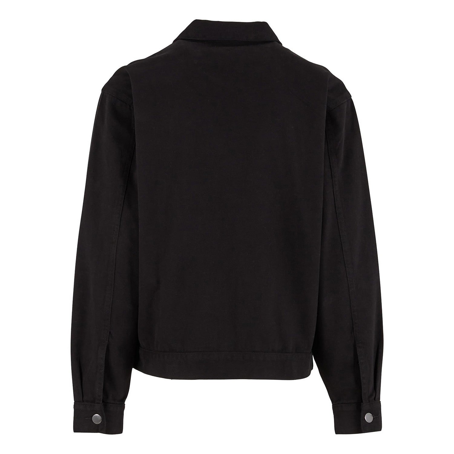Black - Back - Build Your Brand Mens Basic Work Jacket