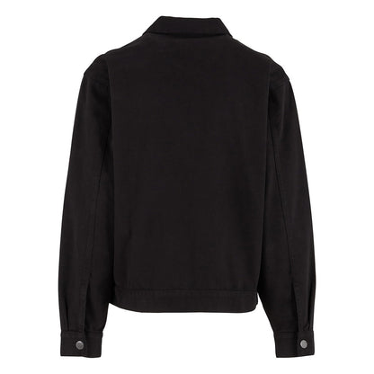 Black - Back - Build Your Brand Mens Basic Work Jacket