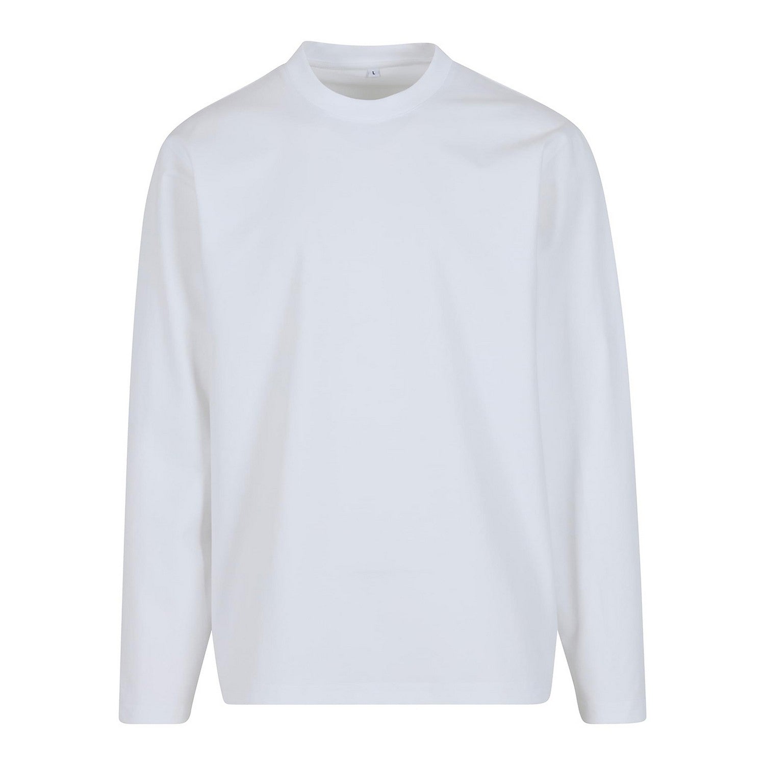 White - Front - Build Your Brand Mens Sorona Loose Long-Sleeved T-Shirt