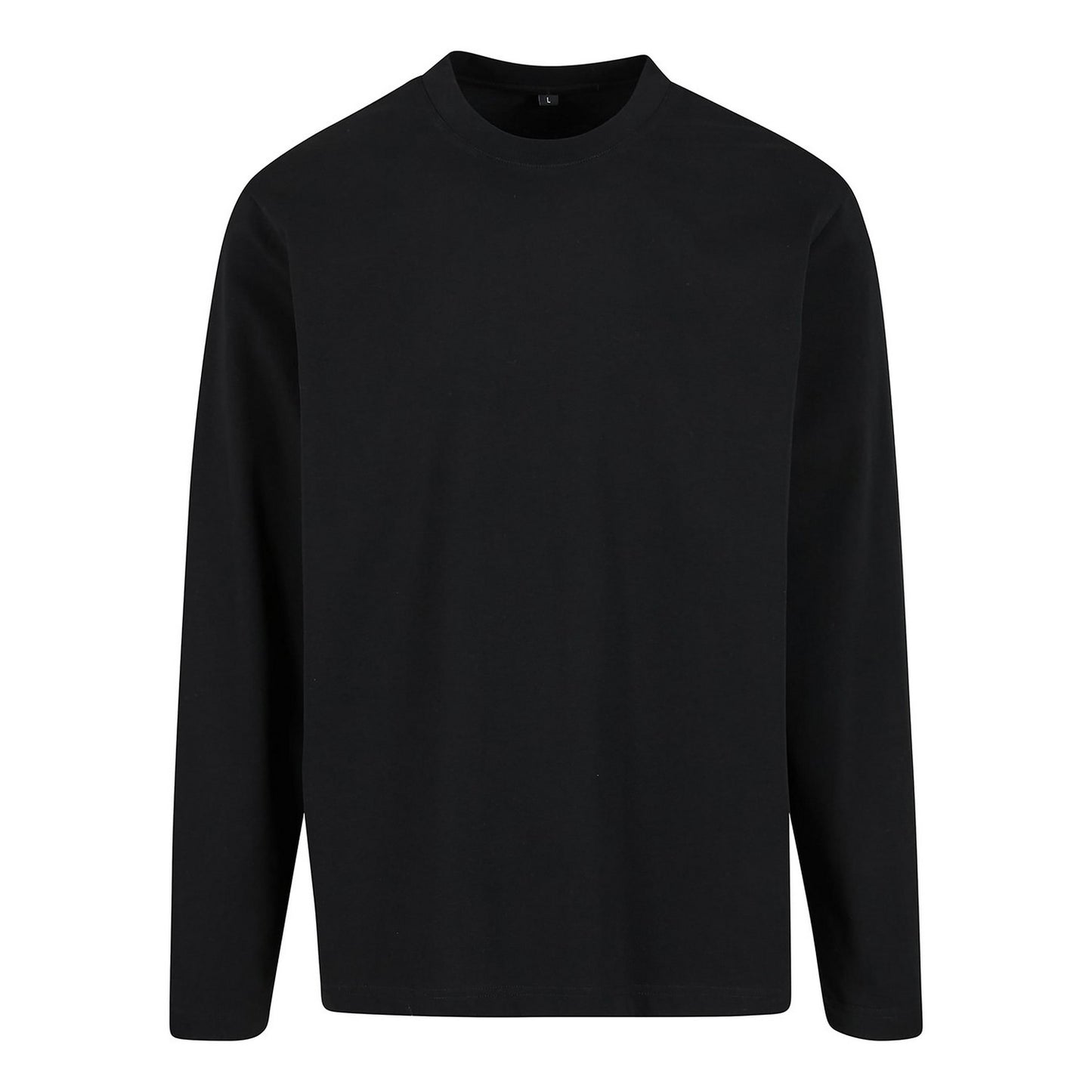 Black - Front - Build Your Brand Mens Sorona Loose Long-Sleeved T-Shirt