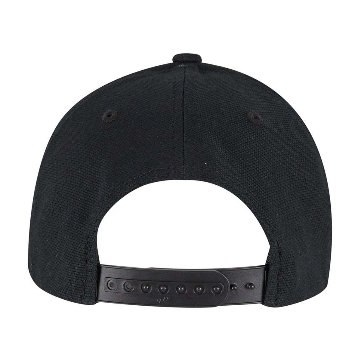 Black - Back - Flexfit Canvas Curved Peak Snapback Cap