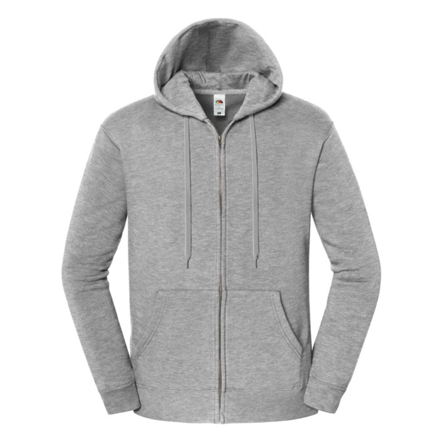 Athletic Heather - Front - Fruit of the Loom Mens Iconic Premium Heather Hooded Sweat Jacket
