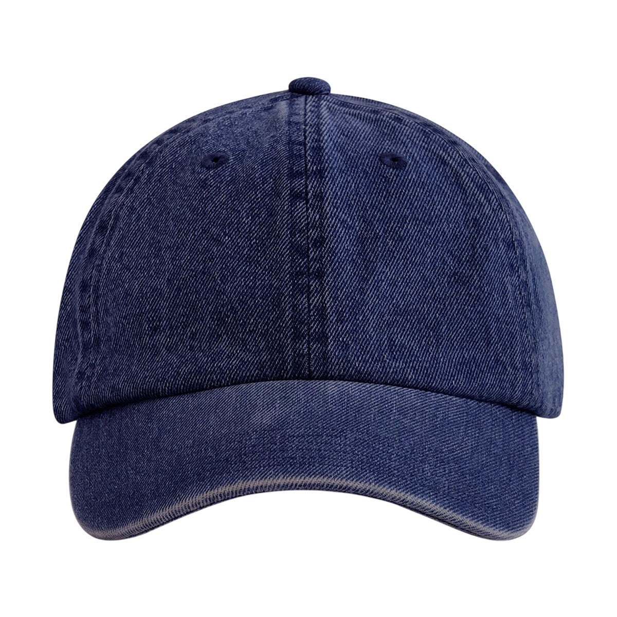 Indigo - Front - Beechfield Unisex Adult Denim Baseball Cap