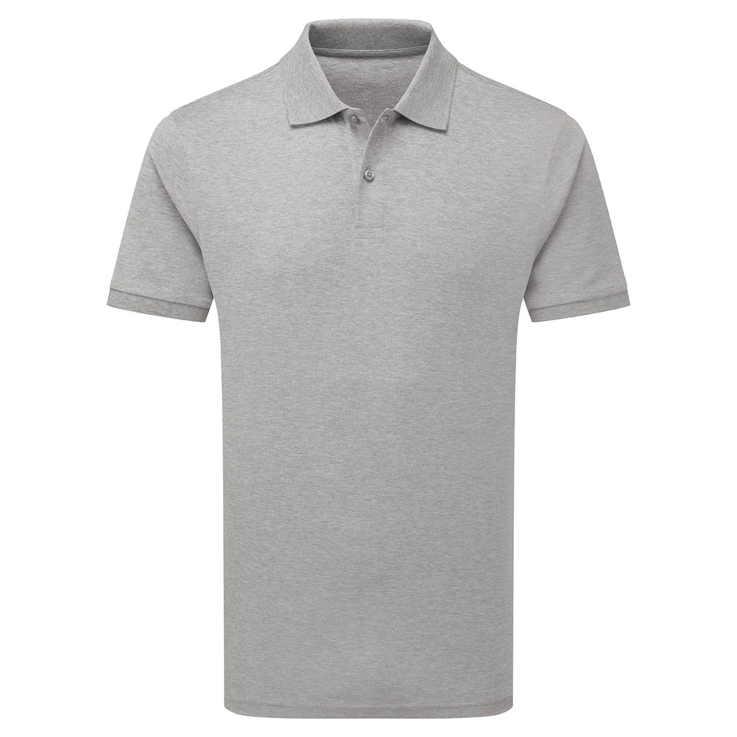 Heather Grey - Front - Asquith & Fox Mens Premium Mercerised Cotton Polo Shirt