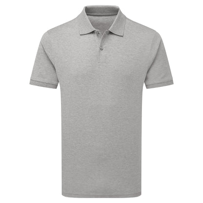 Heather Grey - Front - Asquith & Fox Mens Premium Mercerised Cotton Polo Shirt